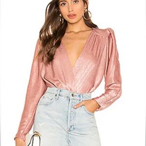NWT L'Academie Bodysuit in Mauve